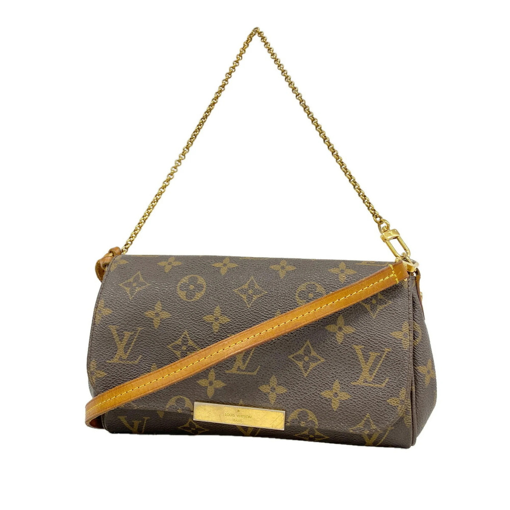Louis Vuitton Monogram Favorite PM Handbag M40717 Brown 2-way bag for women